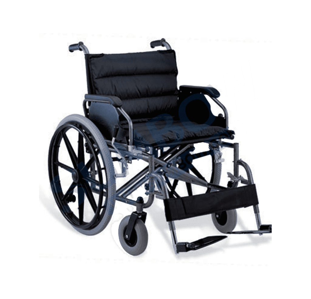 كرسي متحرك يدوي من الألمنيوم