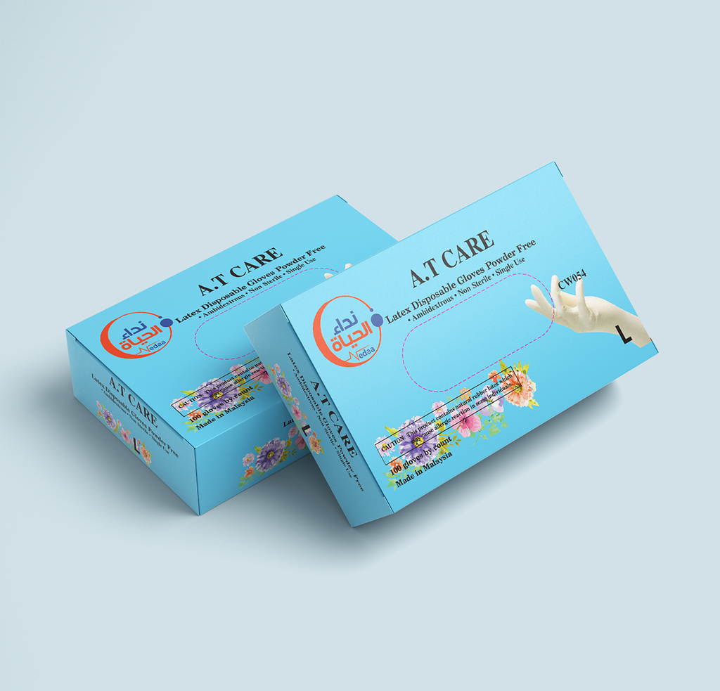 قفازات  لاتكس  بدون بودرة